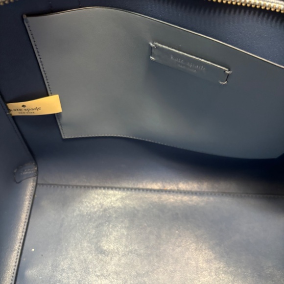 NWOT Kate Spade Magnolia Street Mina Purse Blue Dawn Leather Satchel - Picture 10 of 12